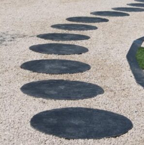 PAS JAPONAIS ARDOISE RONDE