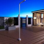 Douche extérieure monobloc en acier inoxydable série Texas